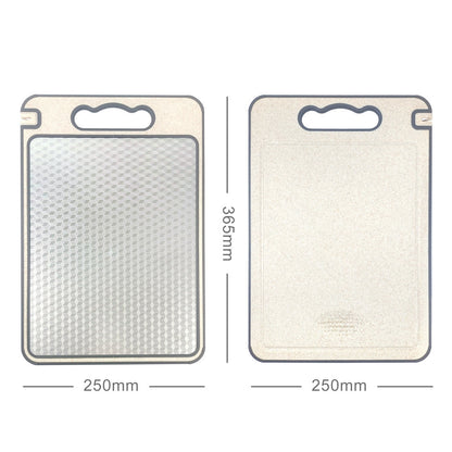 Stainless steel cutting board, mold proof and antibacterial plastic double-sided cutting board