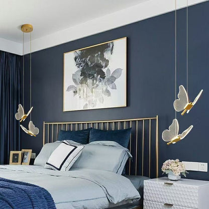 Butterfly Chandelier Modern Minimalist Luxe Creative Pendant Light for Bedroom