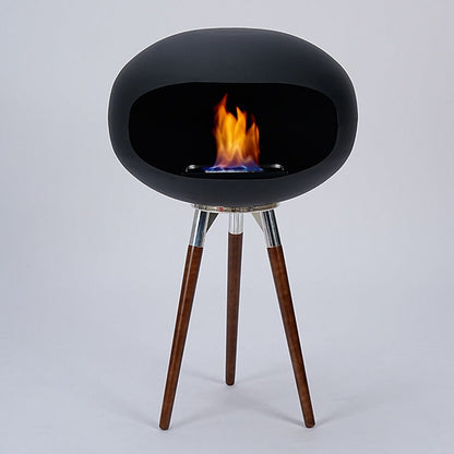 Solenne Freestanding Bio Ethanol Fireplace – Modern Metal Real Flame Indoor & Outdoor Fireplace