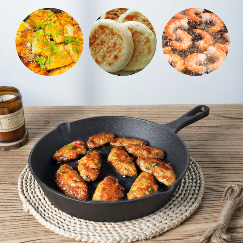 Non coated frying pan, small frying pan, household non stick flat bottomed pan set