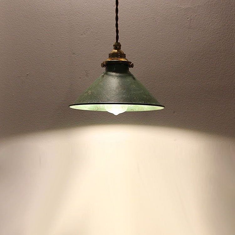 Rustic Iron Rust Pendant Light for Restaurant, Nordic Countryside Retro Cafe