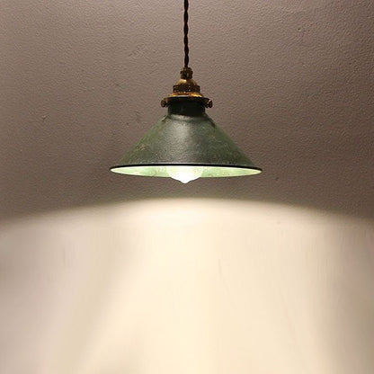 Rustic Iron Rust Pendant Light for Restaurant, Nordic Countryside Retro Cafe