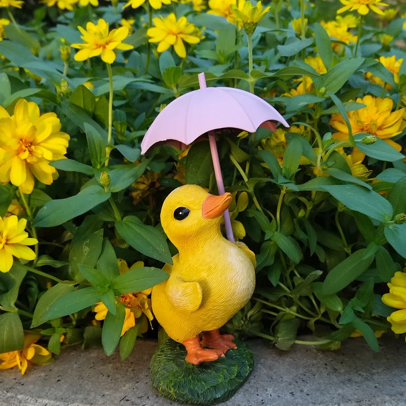 Duckling Umbrella Animal Decoration Garden