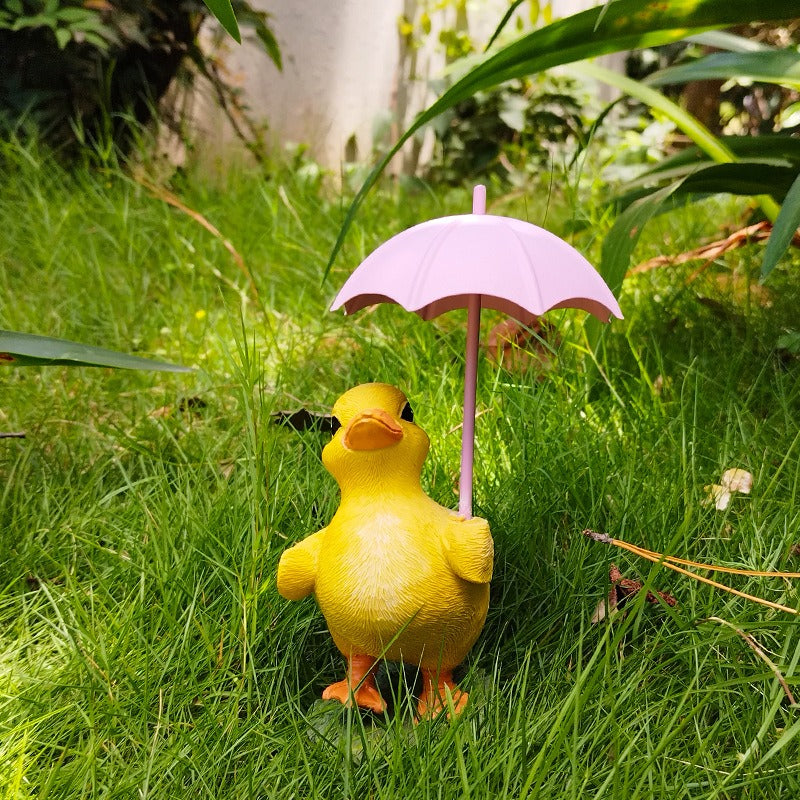 Duckling Umbrella Animal Decoration Garden