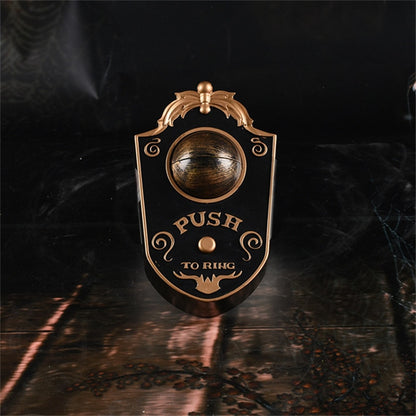 The Watcher Animated Halloween Doorbell — Glowing Rotating Eye or Haunted Skull