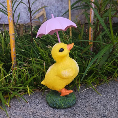 Duckling Umbrella Animal Decoration Garden