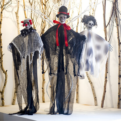 Schedel Halloween Opknoping Spook Spookhuis Opknoping Grim Reaper Horror Props Thuis Deur Bar Club Halloween Decoraties