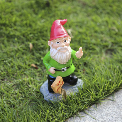 White Beard Old Man Garden Garden Small Decoration Resin