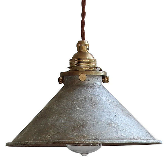 Rustic Iron Rust Pendant Light for Restaurant, Nordic Countryside Retro Cafe