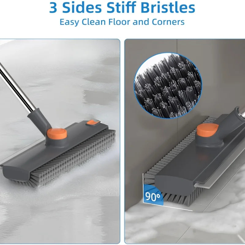 3-in-1 Long Handle Floor Cleaning Brush