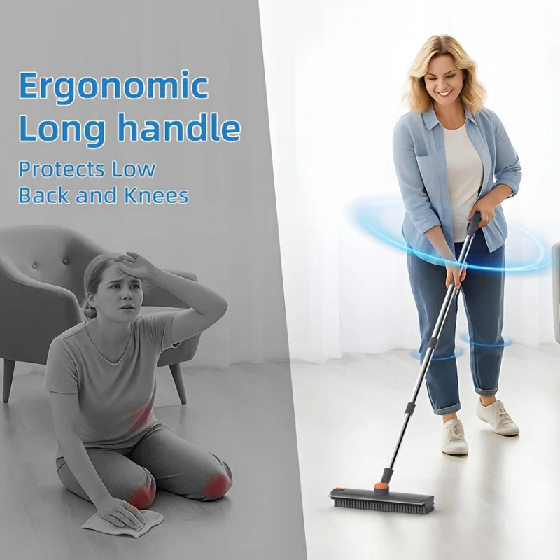 3-in-1 Long Handle Floor Cleaning Brush