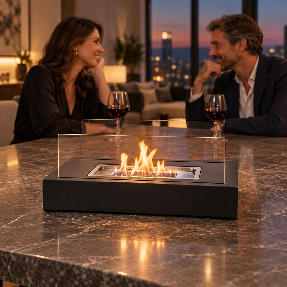 Solenne Tabletop Bioethanol Fireplace | Cozique Homes