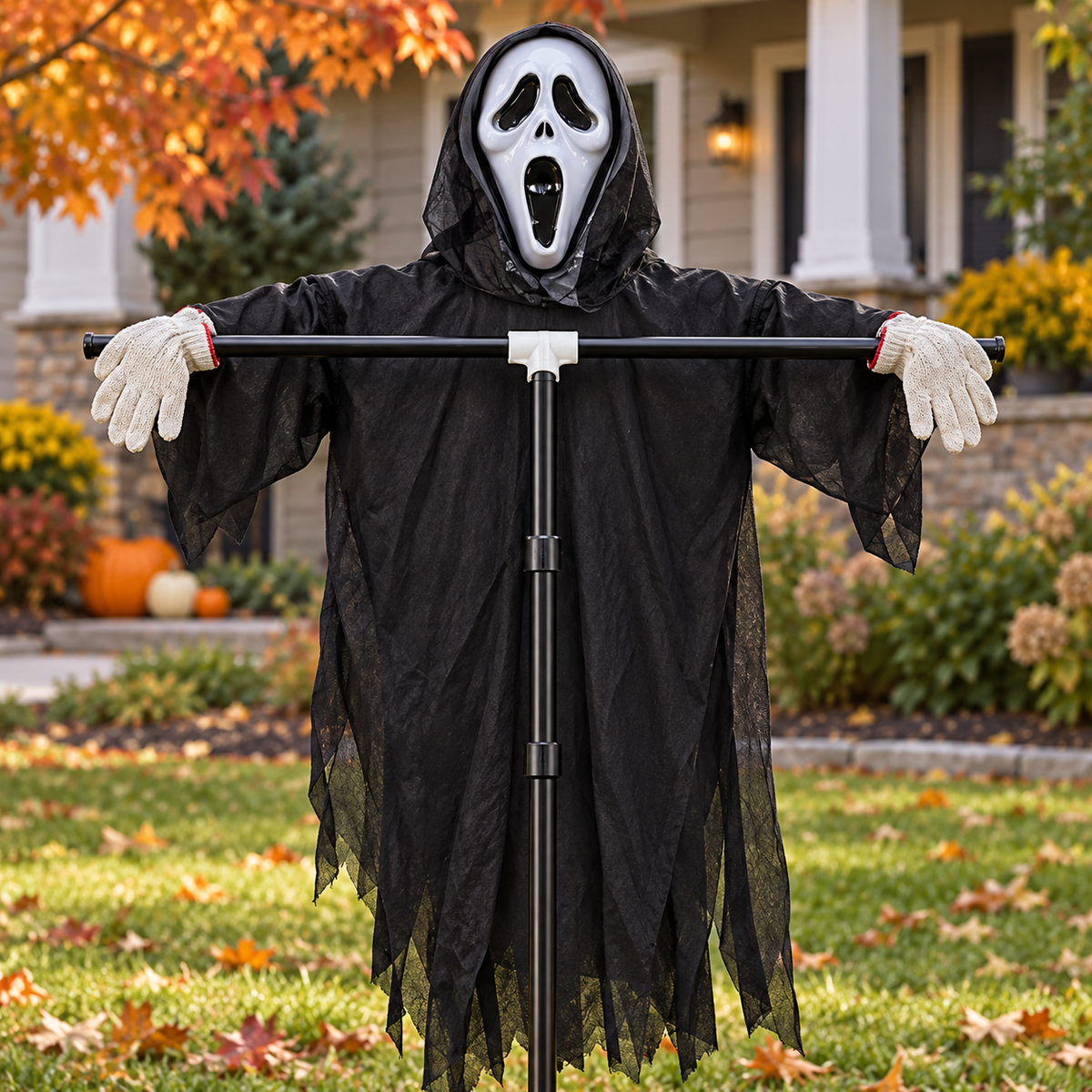 The 6.5-Foot Floating Yard Screamer™ — Halloween Scarecrow