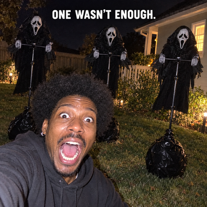 The 6.5-Foot Floating Yard Screamer™ — Halloween Scarecrow